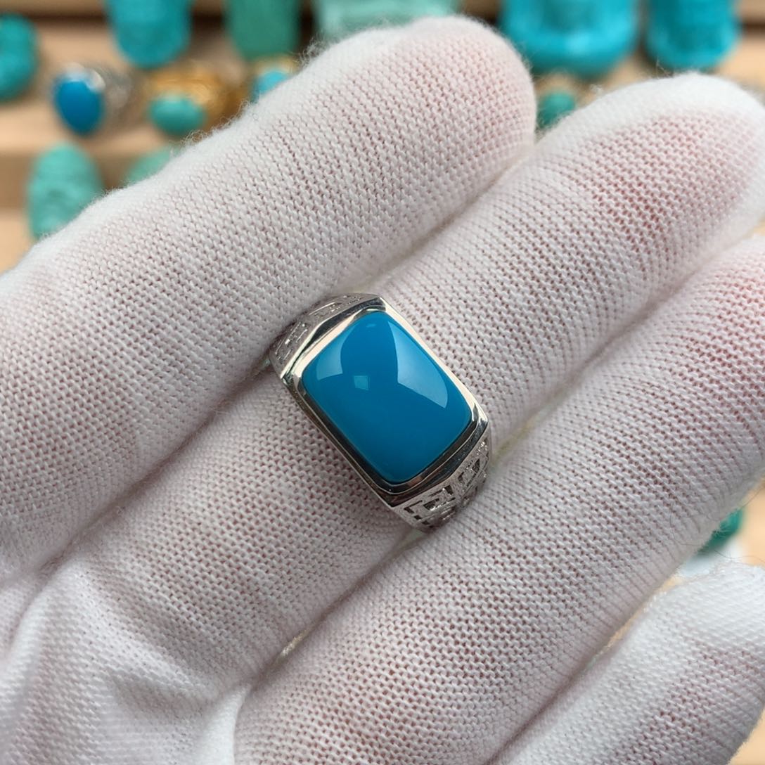 绿松石配饰银S925镶嵌