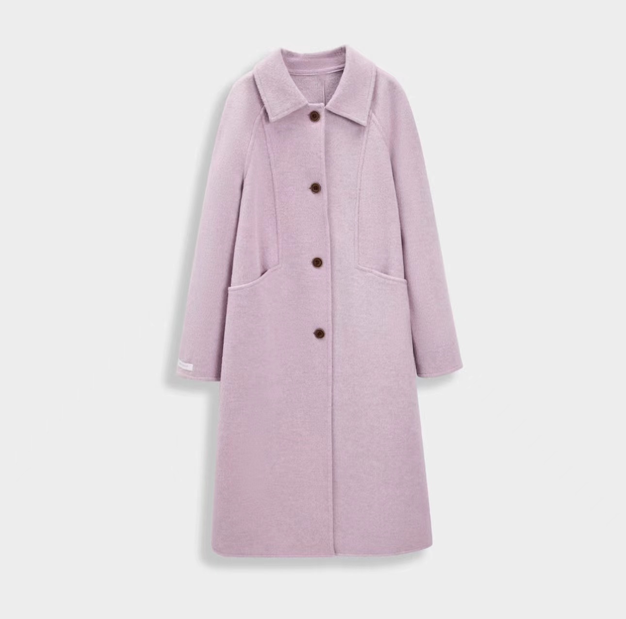 碧高小个子女装  2025秋冬新款法式大方通勤百搭呢绒长外套