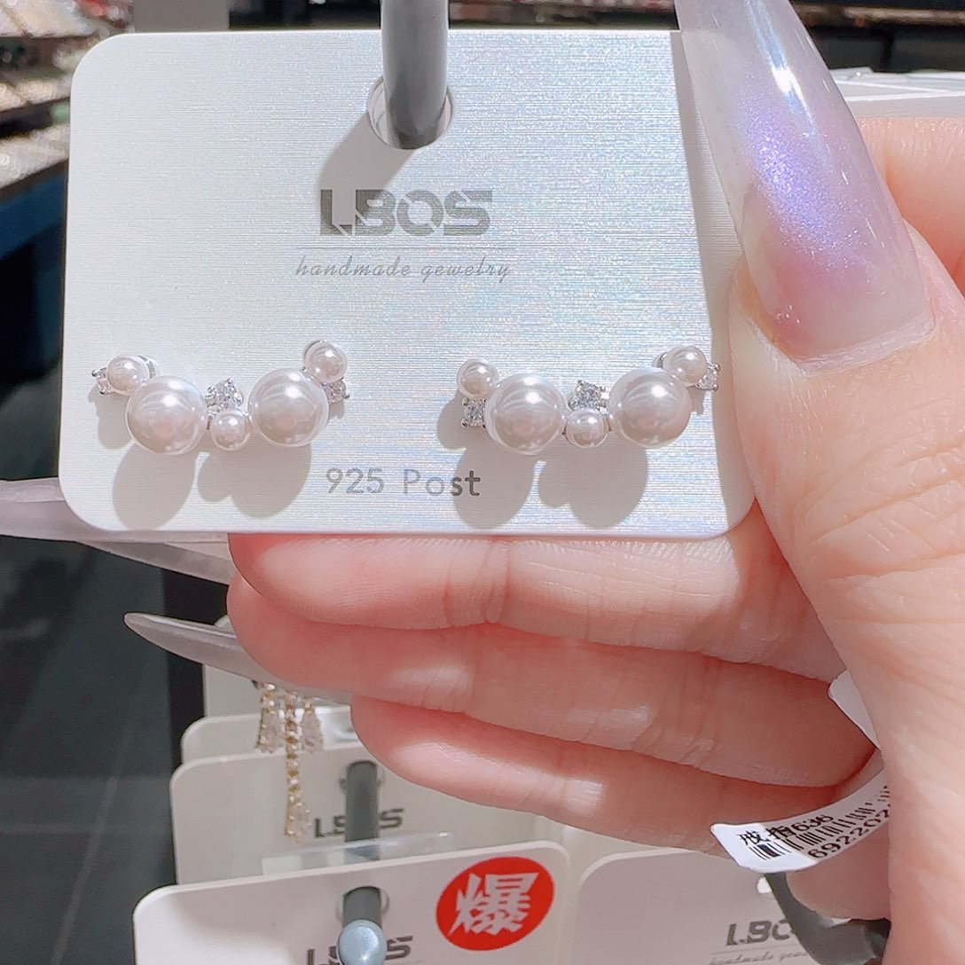 锆石铜合金925银耳环