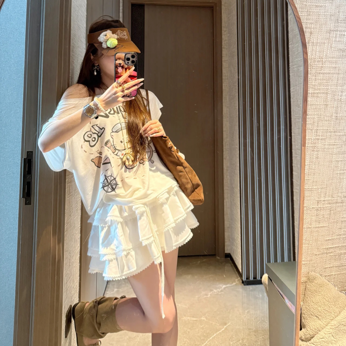 August18航海Kitty斜肩上衣