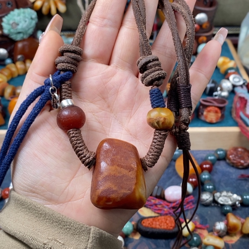 【闪购商品】蜜蜡颈饰未镶嵌项链