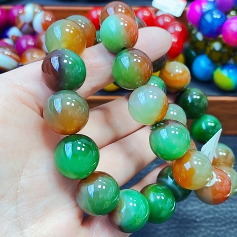 玛瑙/玉髓手链未镶嵌盐源16