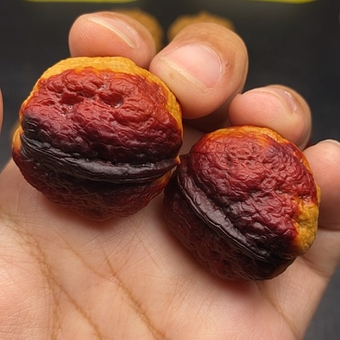 文玩核桃把件33尺肌肉蛙