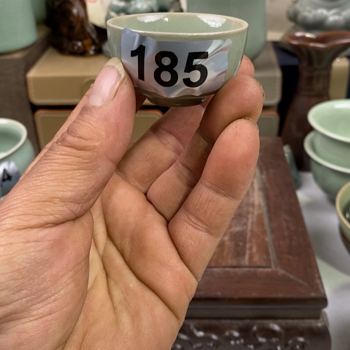 杯子原矿釉原产地汝瓷微瑕