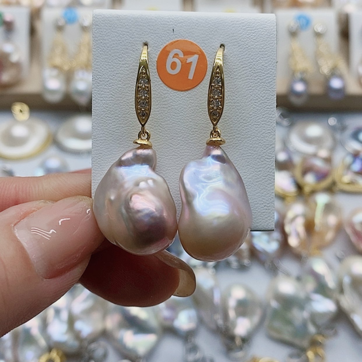 【闪购商品】淡水珍珠耳饰银S925镶嵌