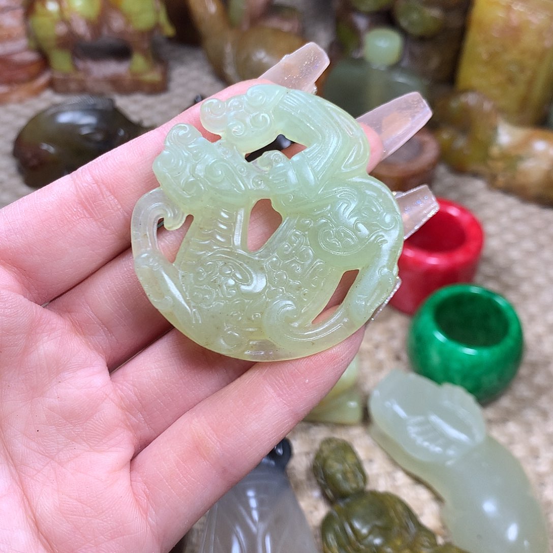 白玉菩提吊坠挂件