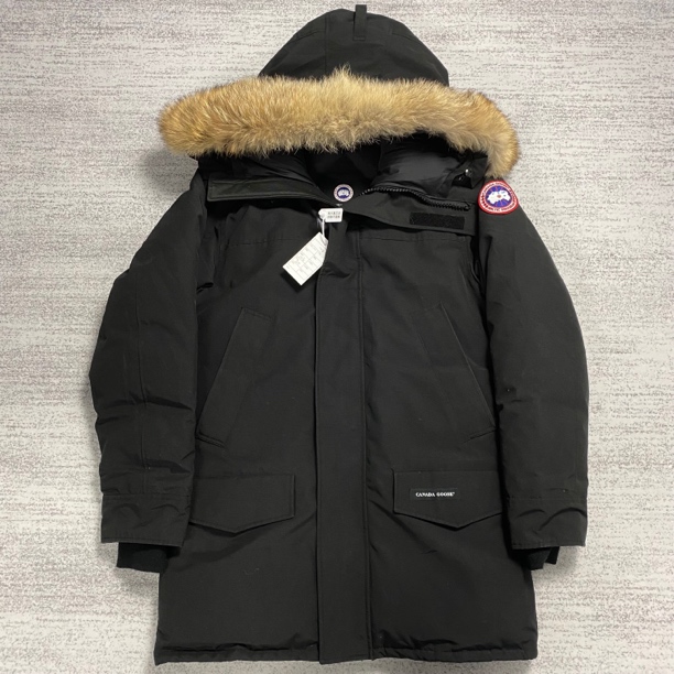 【canada goose】加拿大鹅 S 黑色langford长款毛领羽绒服 99新