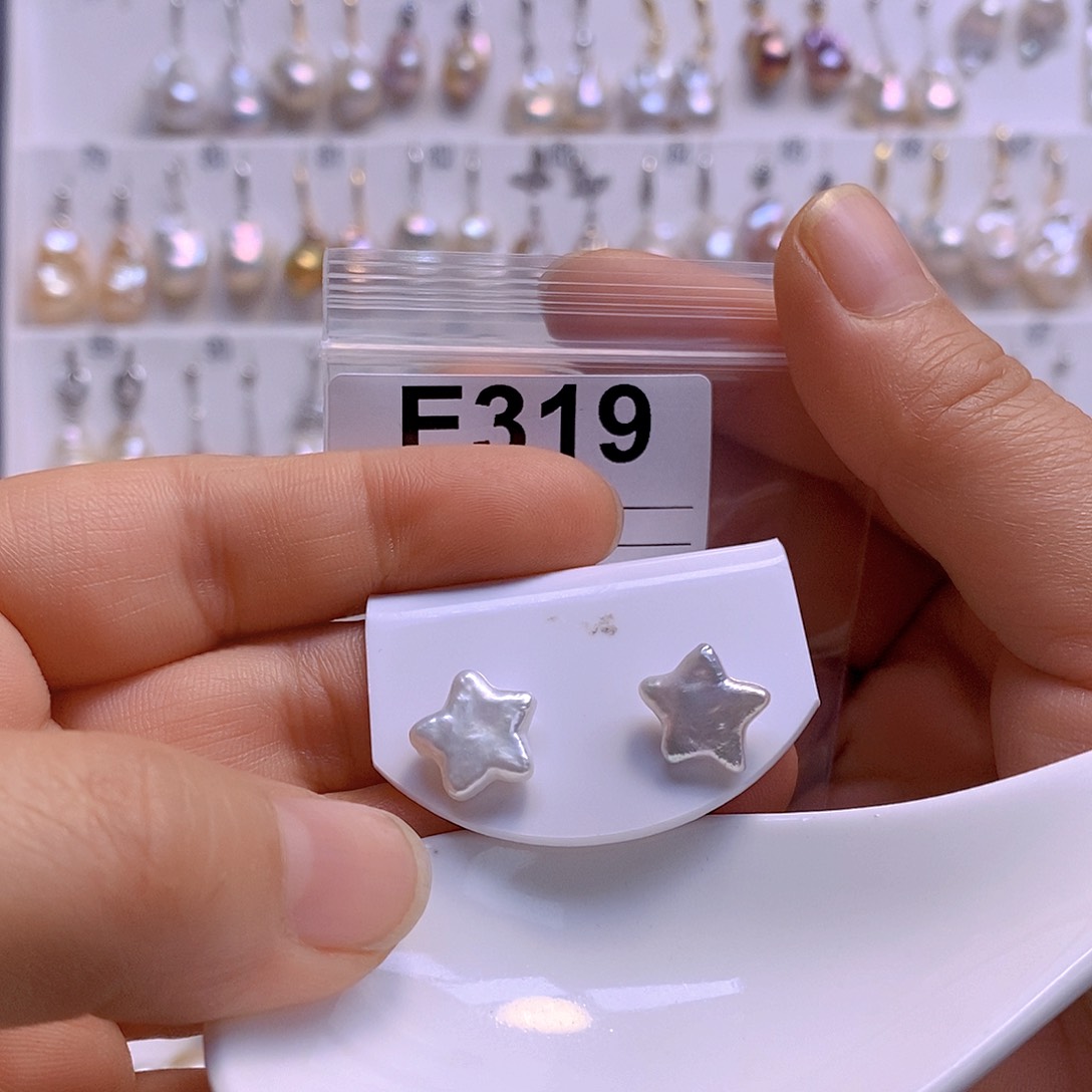 淡水珍珠耳饰银S925镶嵌