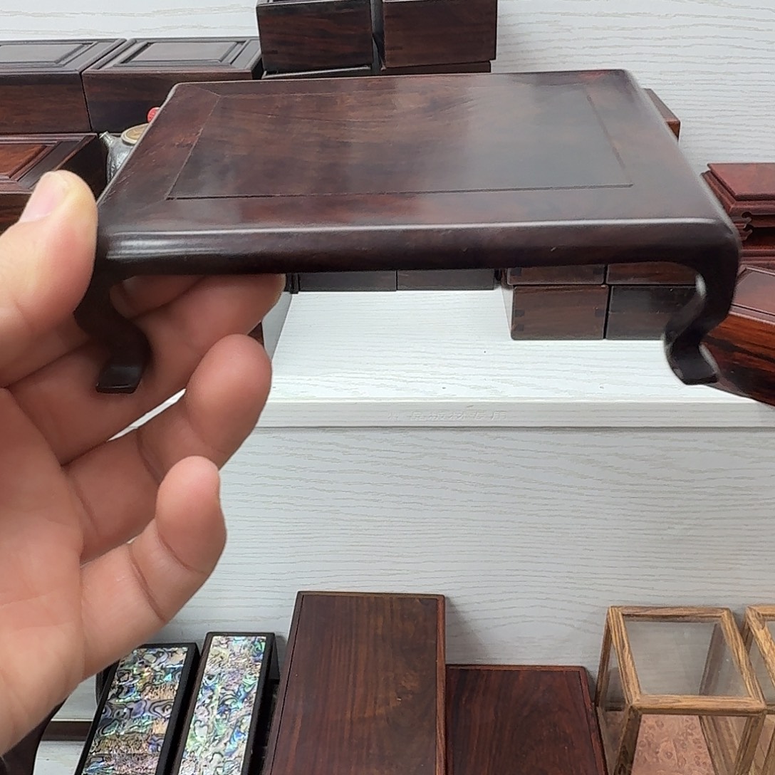 木大红酸枝长13公分湾脚底座