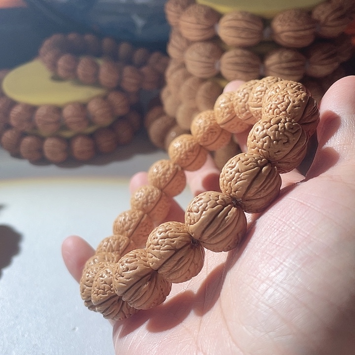 性***旁桃核吊坠桃核手串玲珑塔18