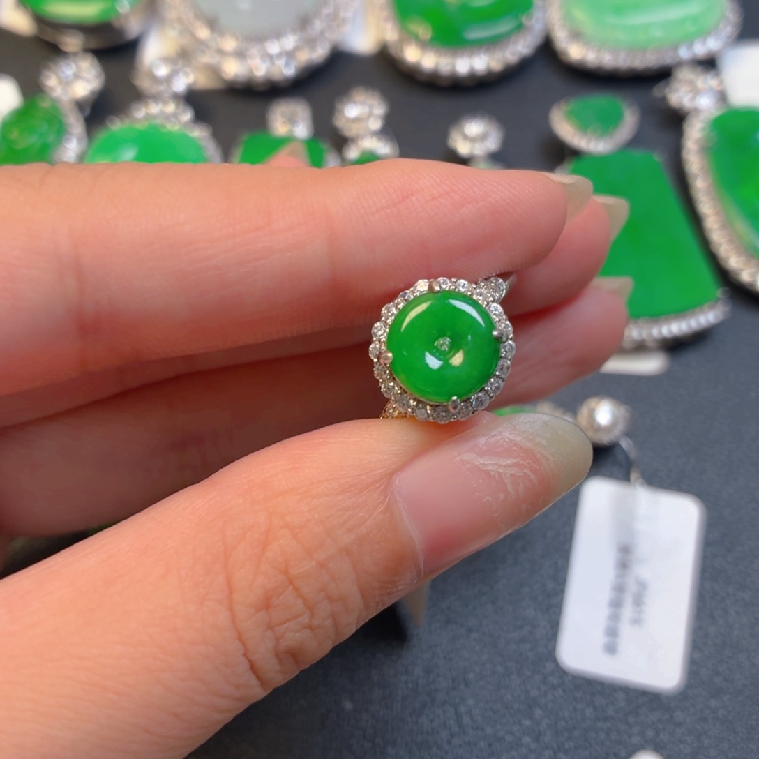 翡翠银S925镶嵌颈饰