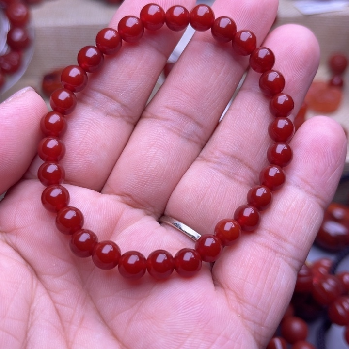 南红玛瑙未镶嵌颈饰6 M