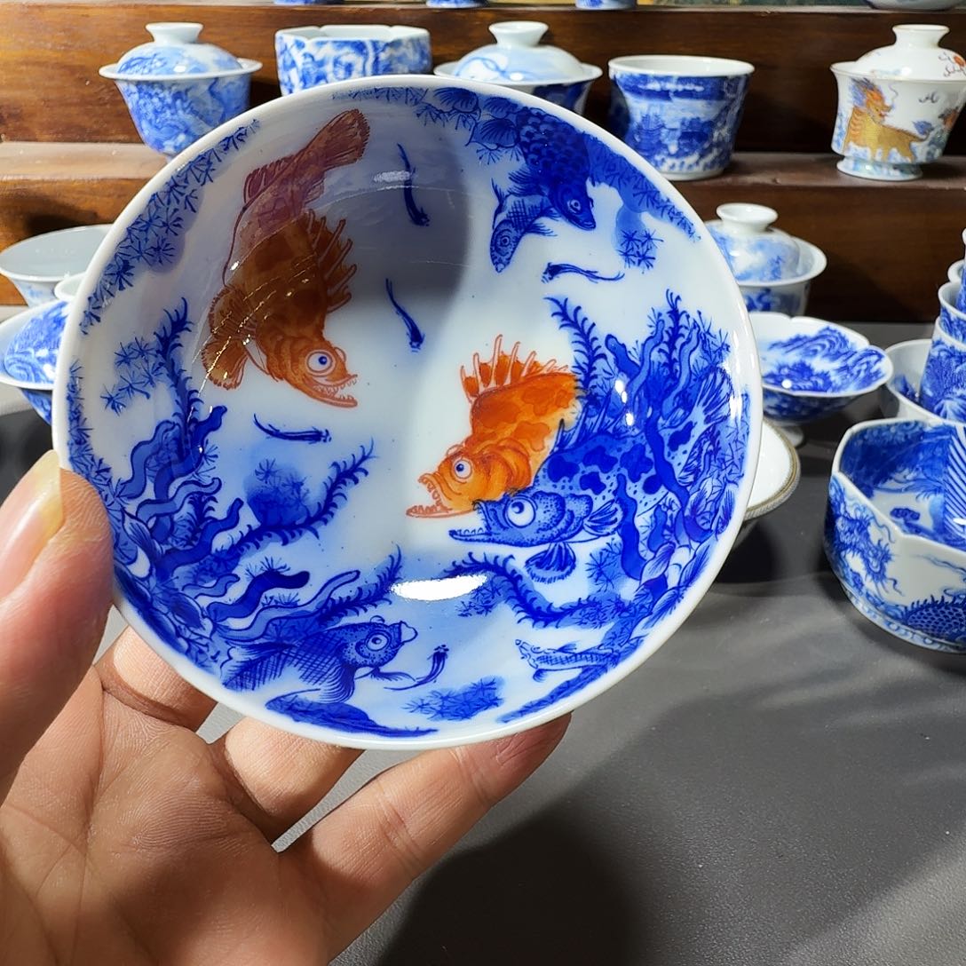 *****泥塑主人杯手工手绘