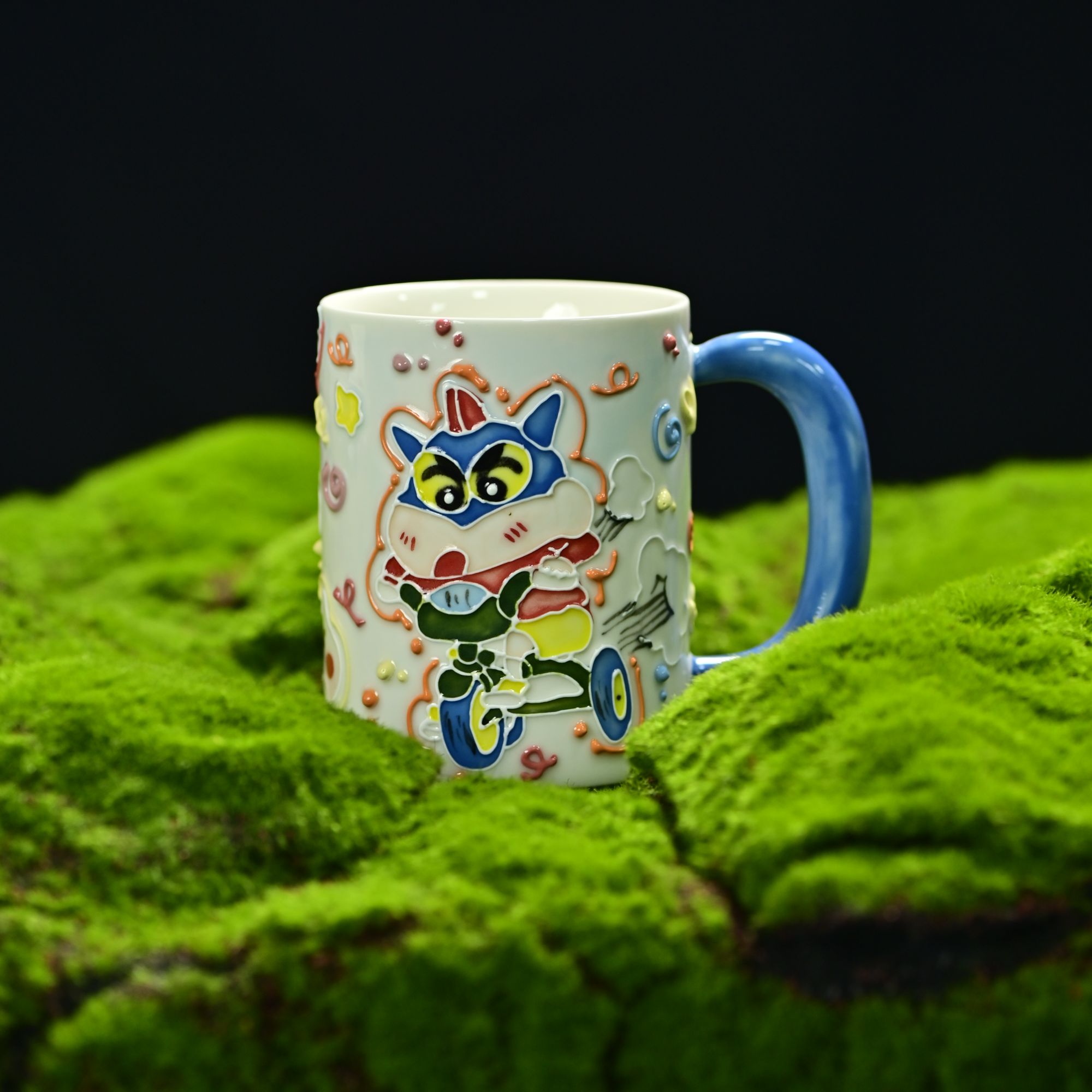 景德镇手工手绘高温釉下彩陶瓷杯016