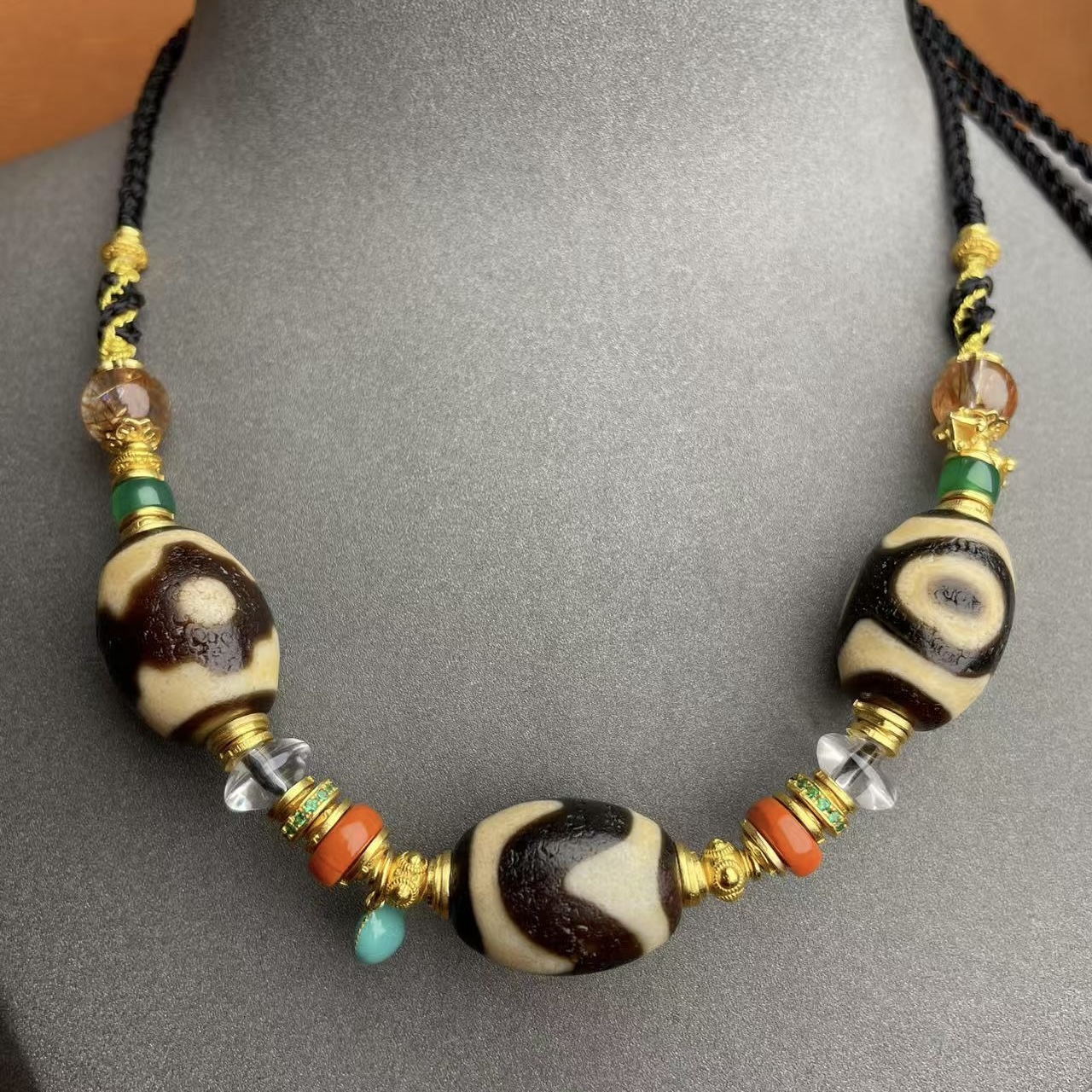 壹加师姐|手工设计达洛多宝玛瑙项链多样性发一6911c