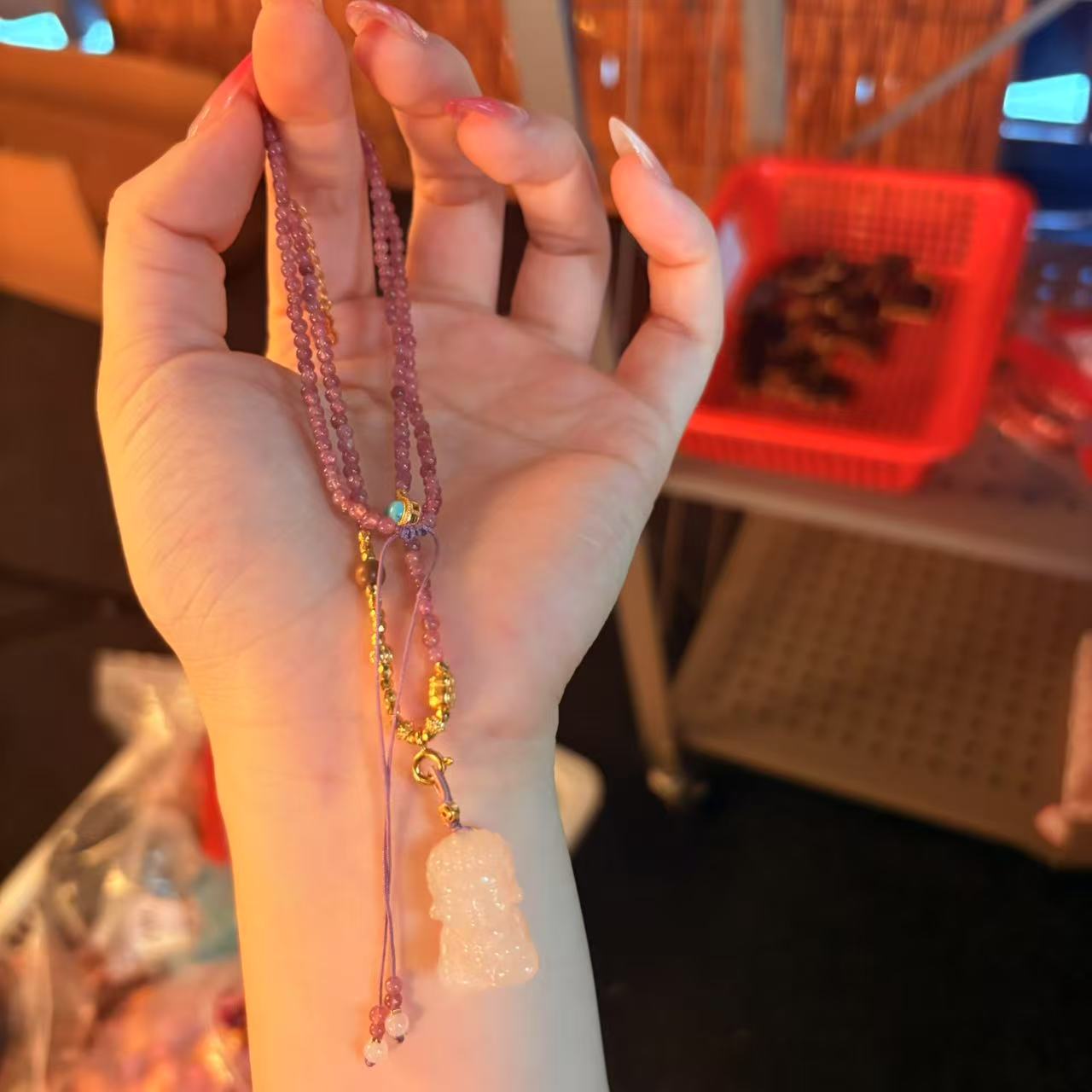 C113  和田玉宝宝佛 项链 多样性发其一