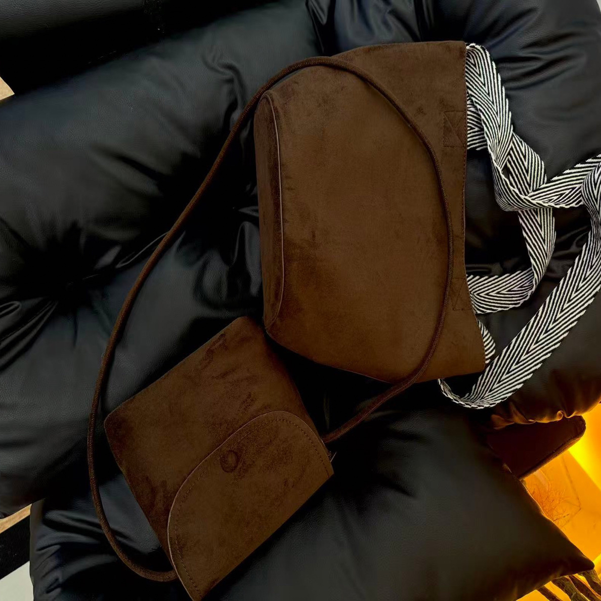 大萍子家 托特包小众文艺风韩式休闲单肩包耐刮百搭