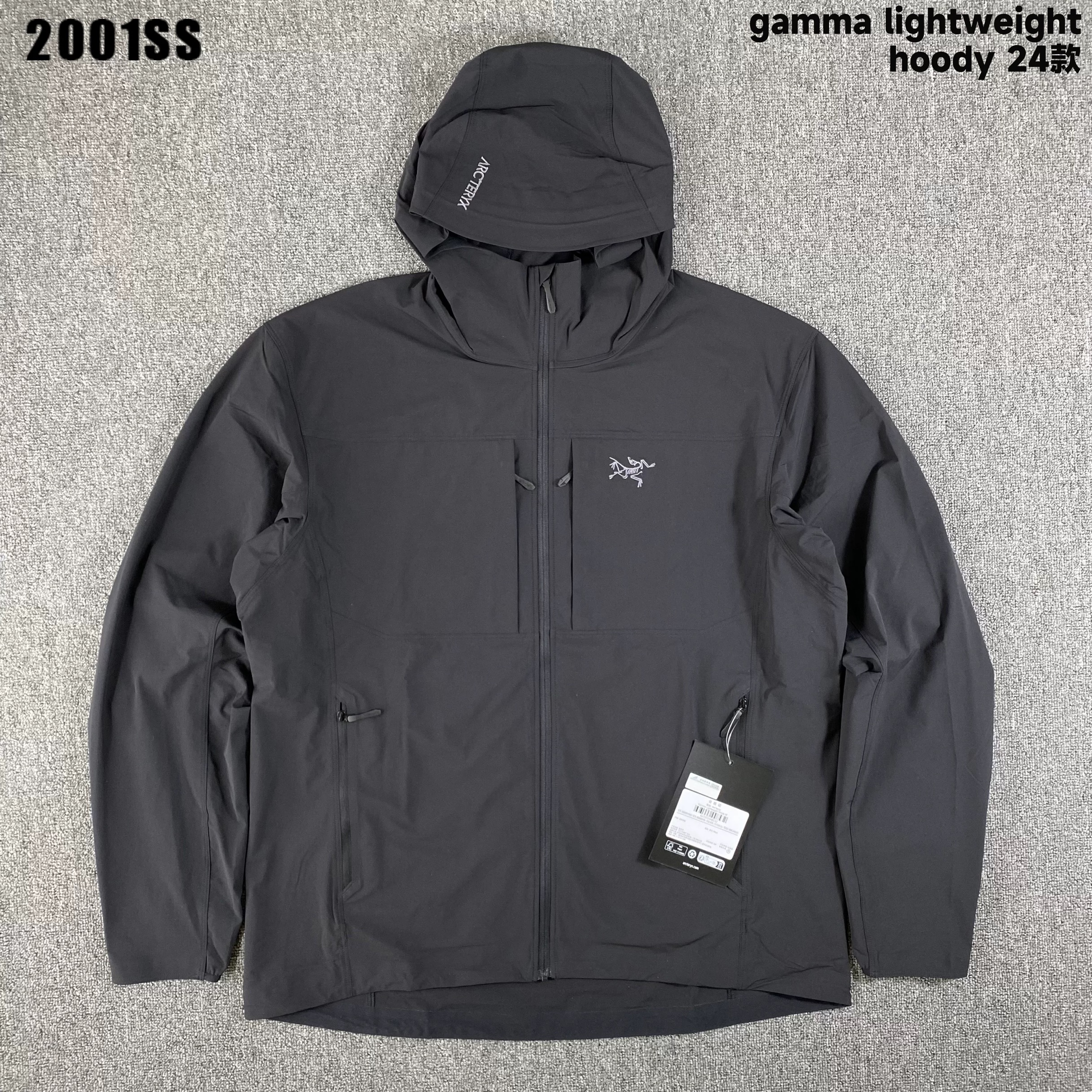 Arcteryx始祖鸟 Gamma hoody软壳徽标防风防水透气连帽夹克外套
