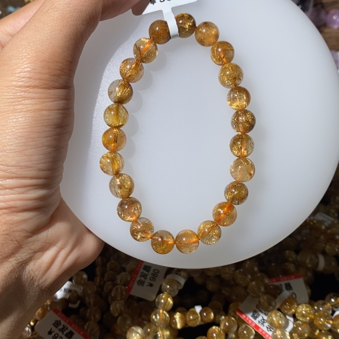 发晶手链未镶嵌8.7咪