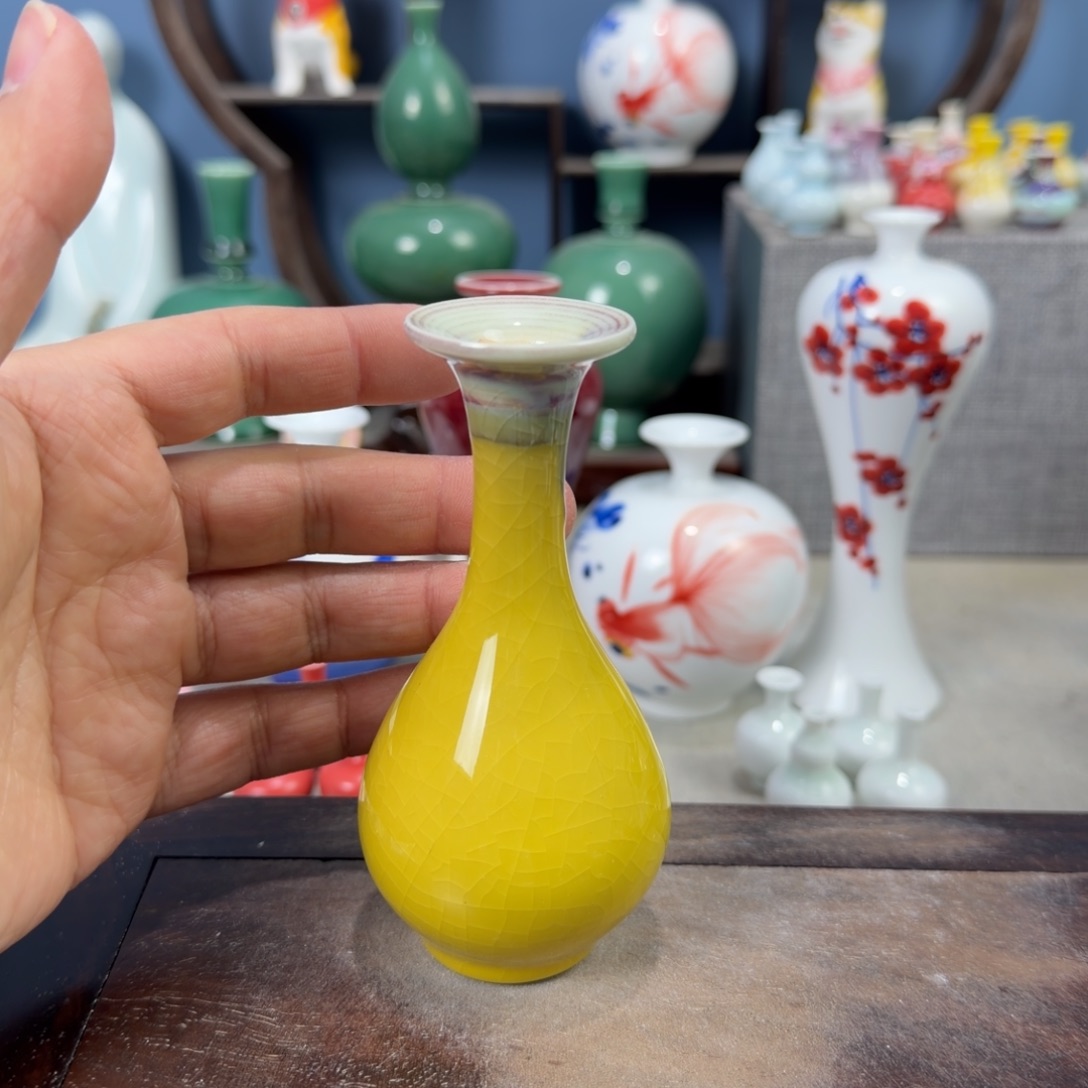 陶瓷手工小花器摆件