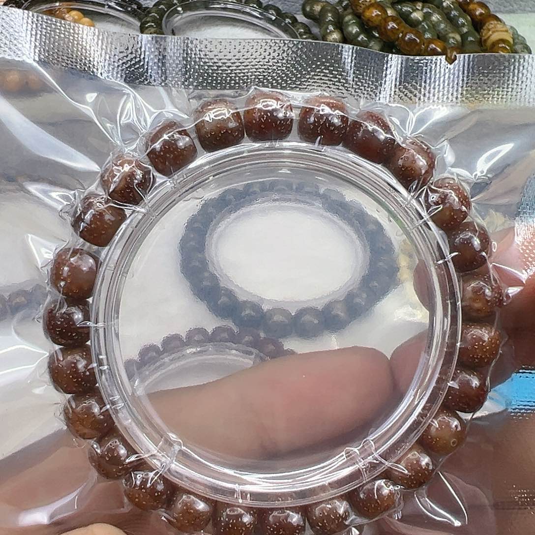 星月菩提手串9尽头嗷嗷粉冰星月菩提单圈98