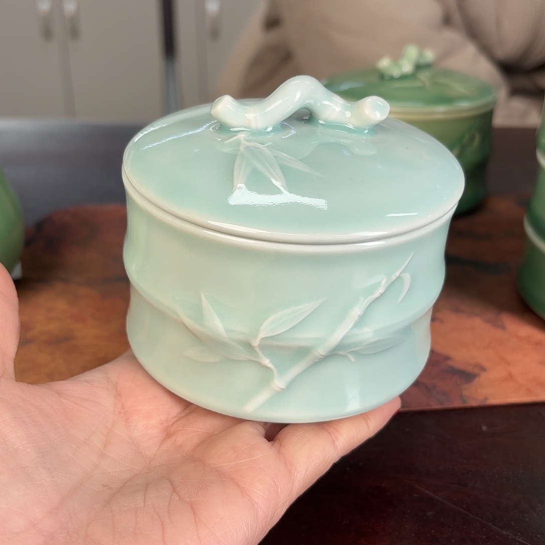 龙泉云间青瓷小米茶器