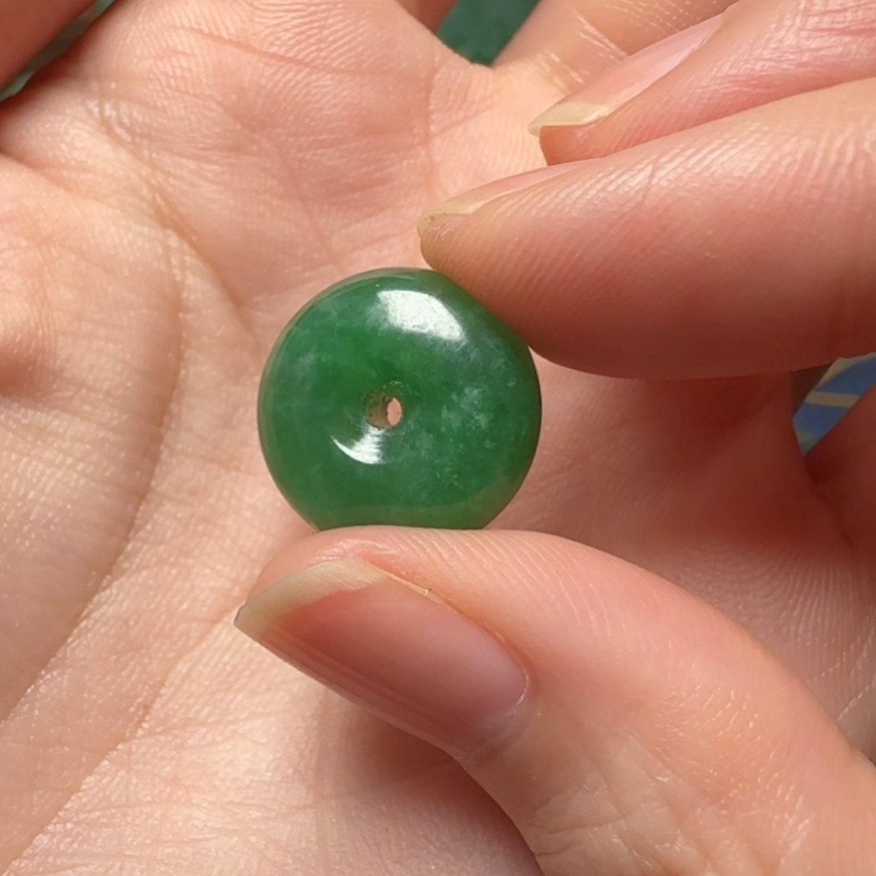 天然翡翠a货璧培