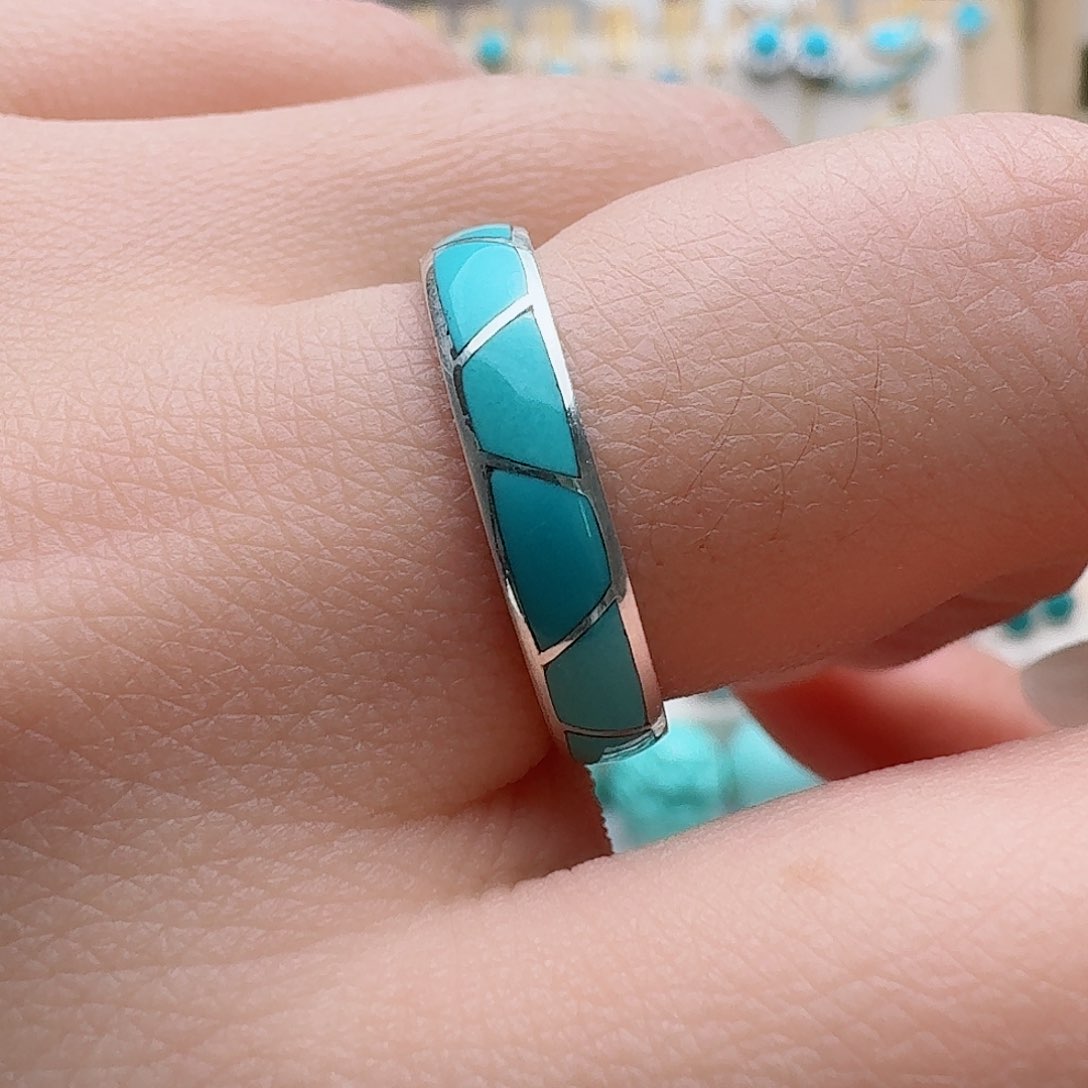 绿松石珠宝奇石银S925镶嵌