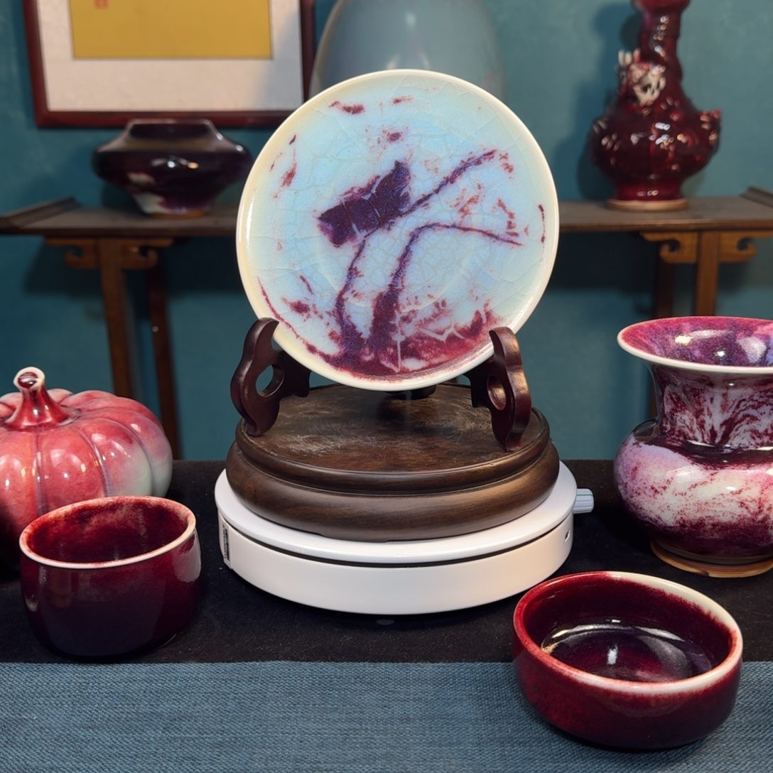 海***鱼陶杯子入窑一色出窑万彩