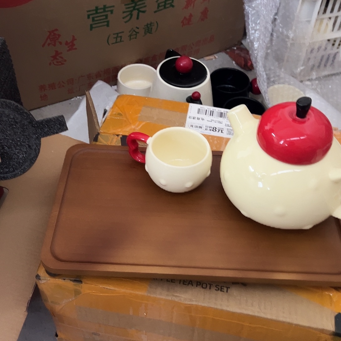 瓷片苹果一套水具