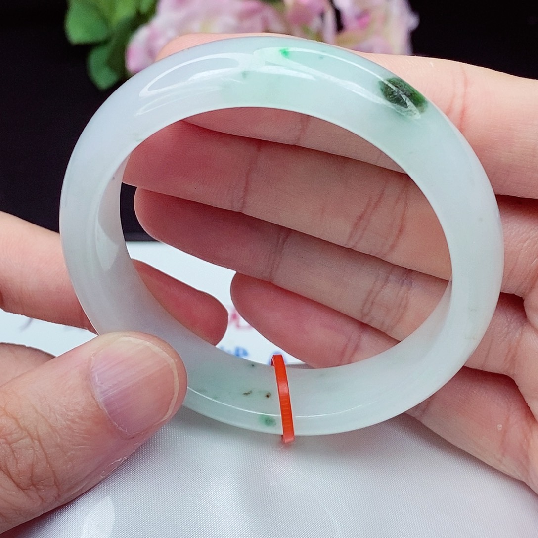 未镶嵌手镯翡翠58圈