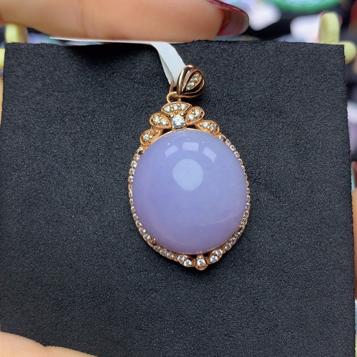 翡翠手链银S925镶嵌翡翠有纹