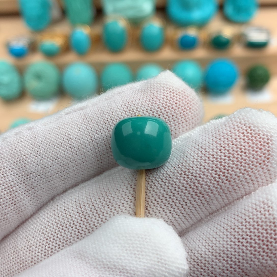 绿松石配饰未镶嵌11.5-10mm