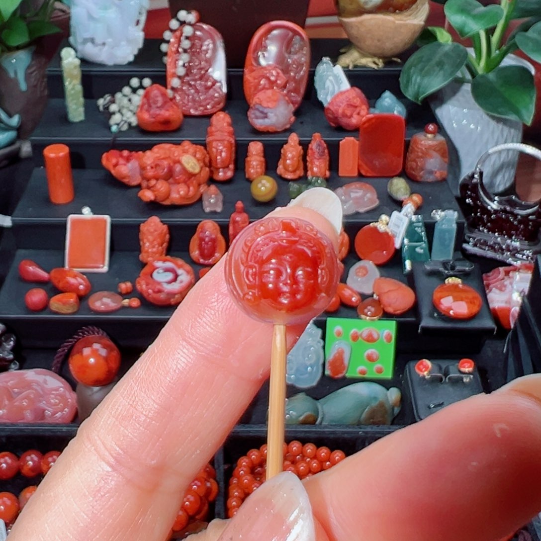 不***的南红玛瑙单珠未镶嵌
