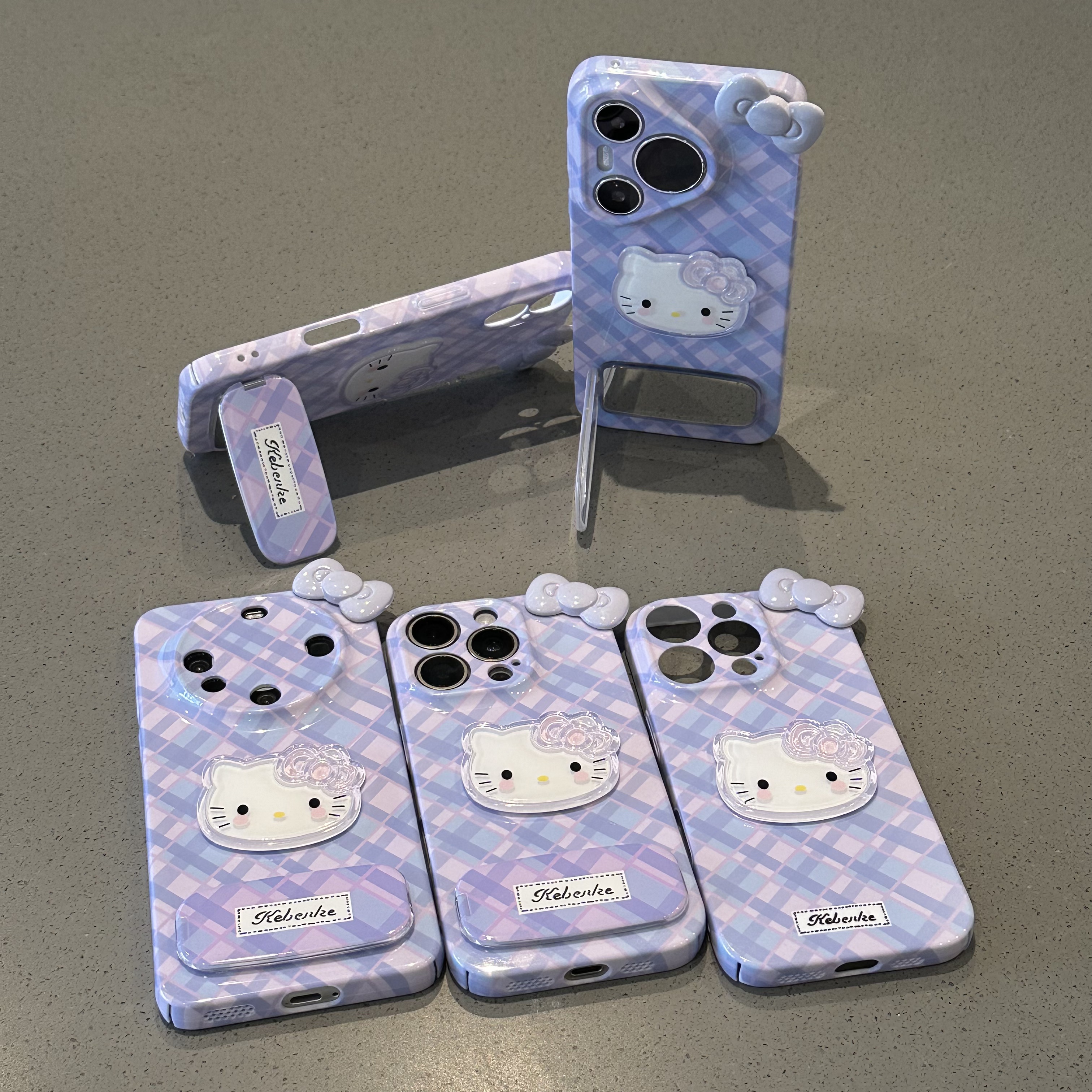 欧克里里紫格KT蝴蝶结适用苹果16/17菲林手机壳华为oppo小米vivo