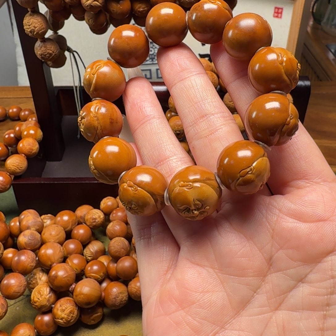 迷***子手串橄榄核1.8手工百态福利