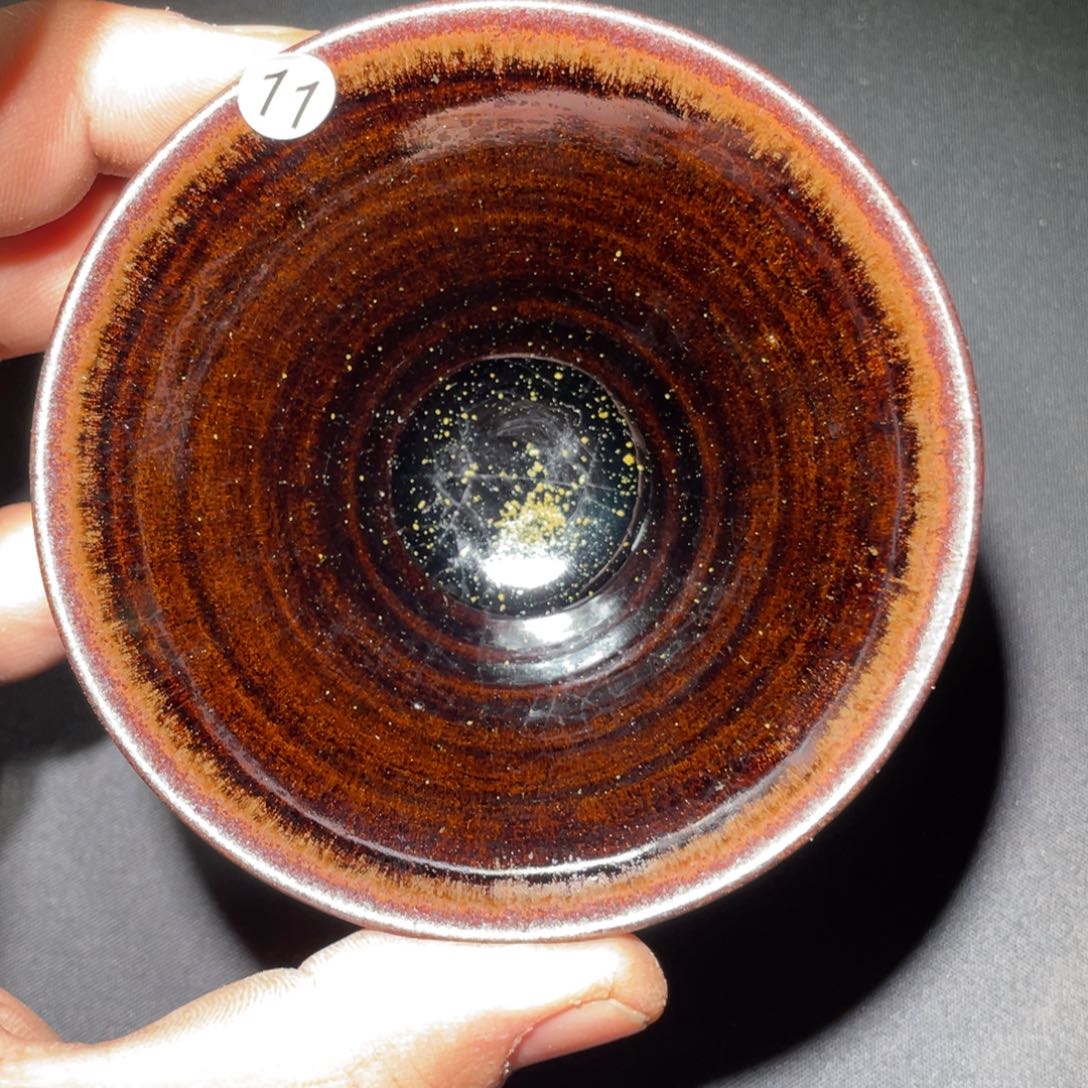 茶盏龙窑柴烧老黄甄选11