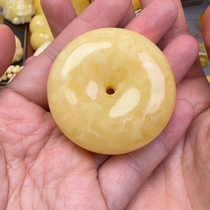 蜜蜡颈饰未镶嵌天然蜜蜡