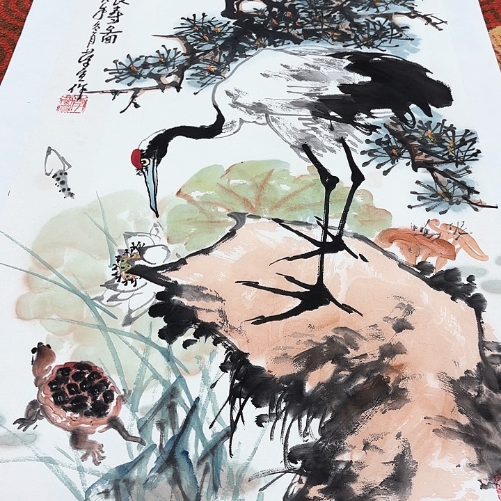 国画李庆宣老先生去伪存真原作