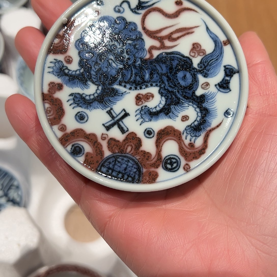 元青拙手原矿青花釉里红