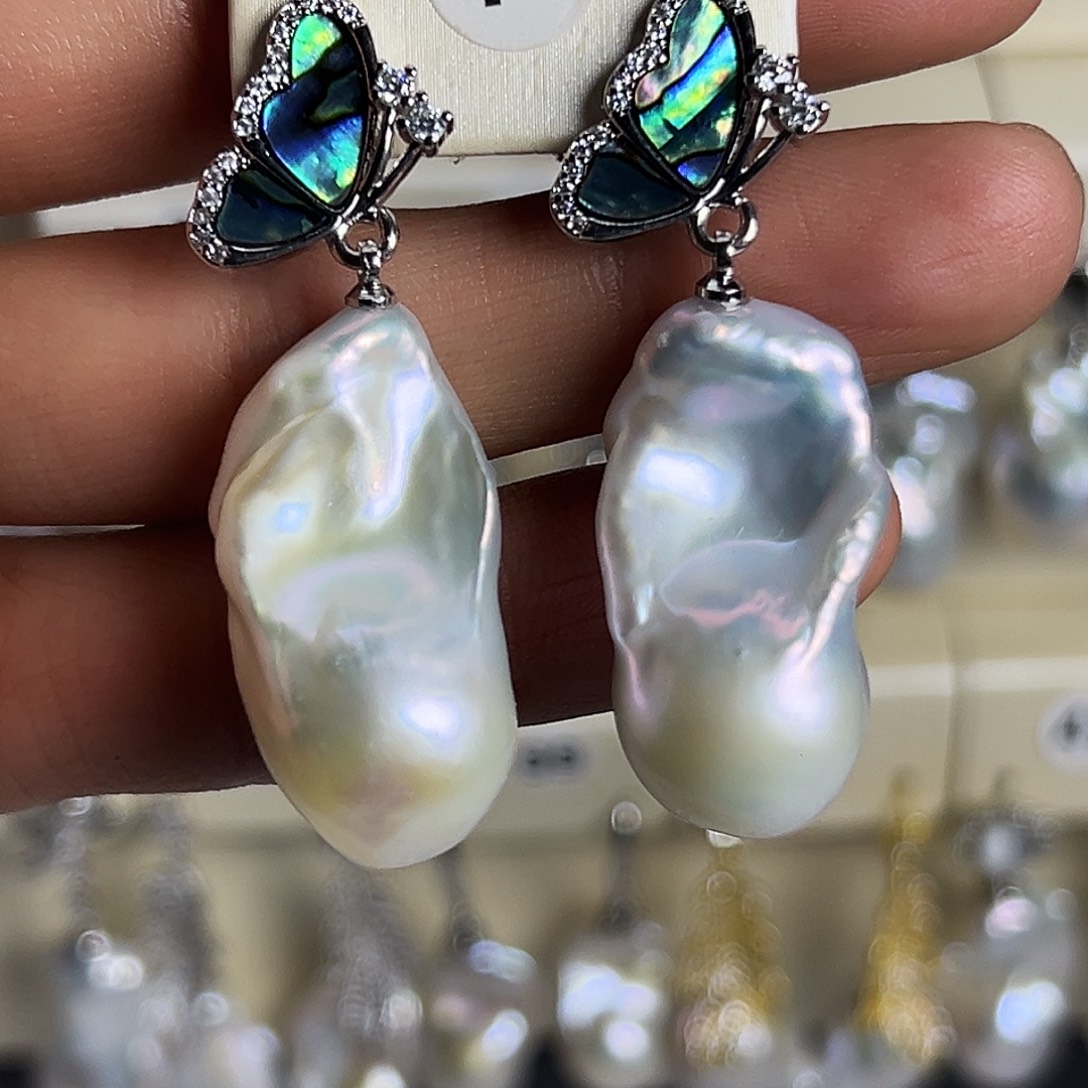 淡水珍珠耳饰未镶嵌