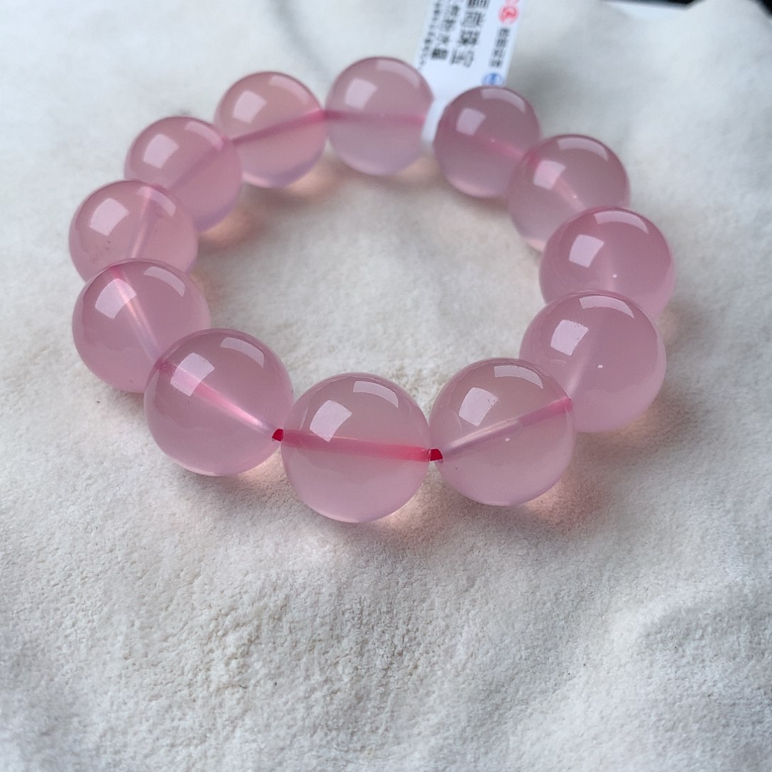 水晶手串未镶嵌粉水晶