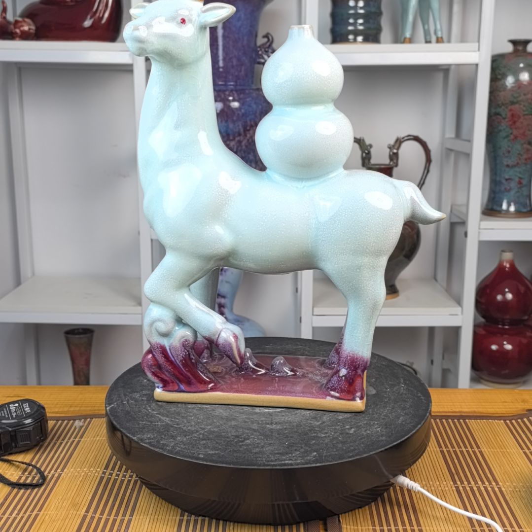 摆件钧瓷摆件神后镇钧瓷