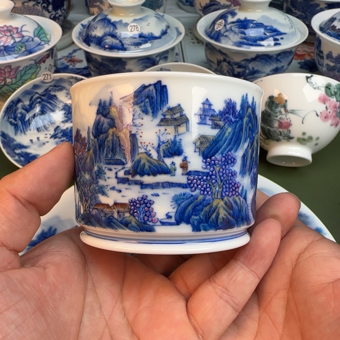 陶纯手工纯手绘茶具218