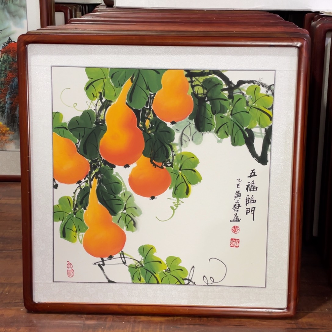 国画带框尺寸63*63厘米