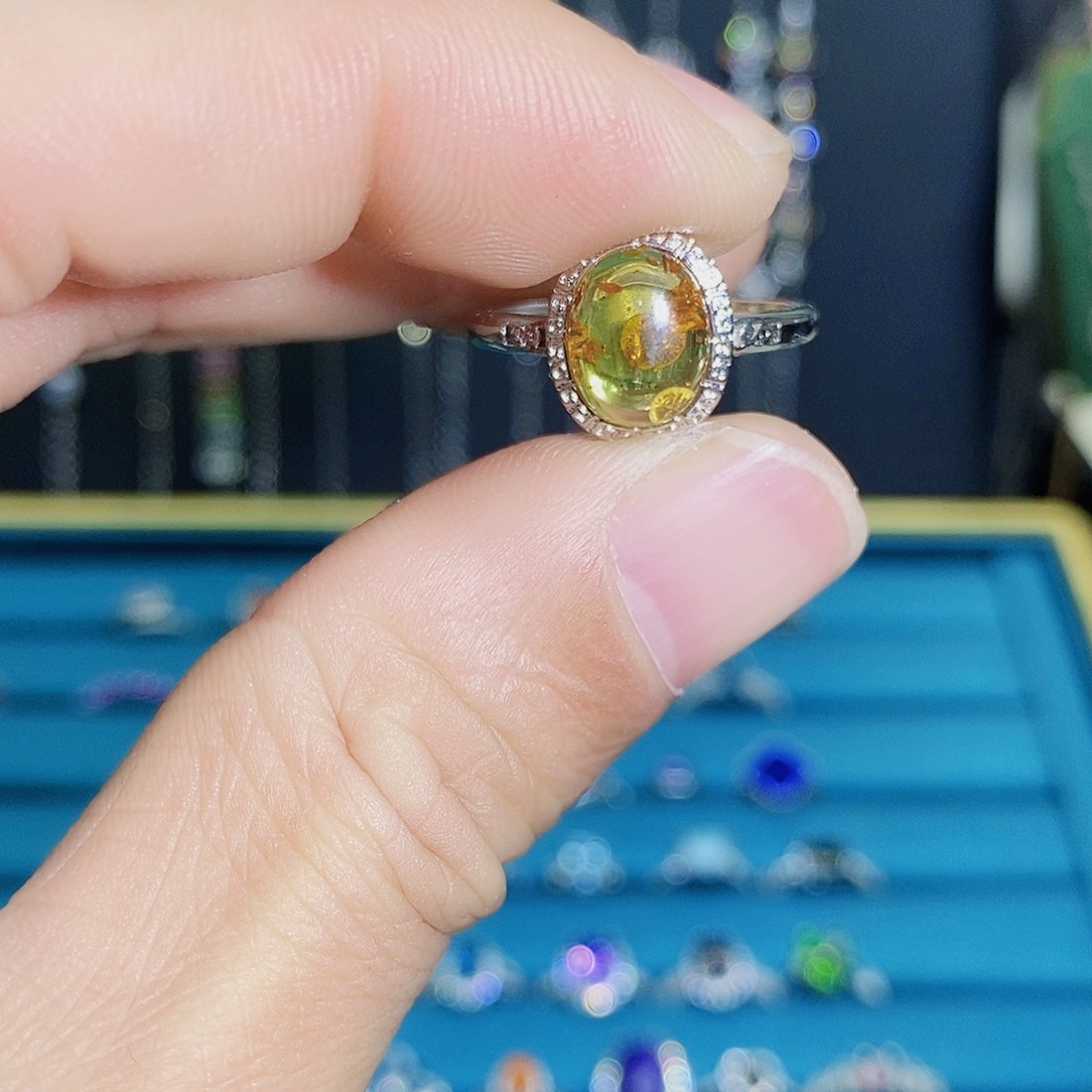 紫晶珠宝半成品银S925镶嵌