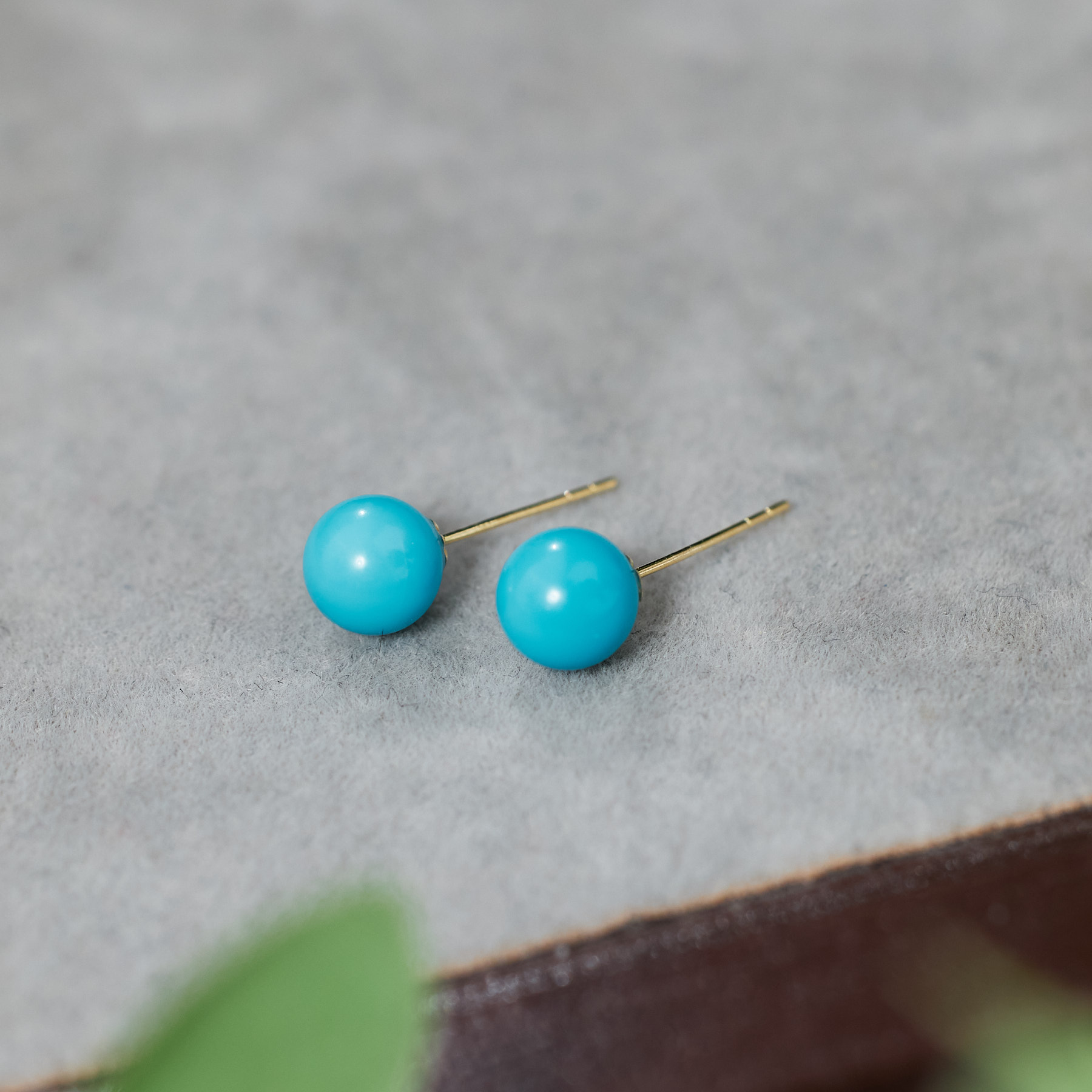 【歪歪】苗畅*美松圆珠耳饰*18K金镶嵌（卡6）W3781