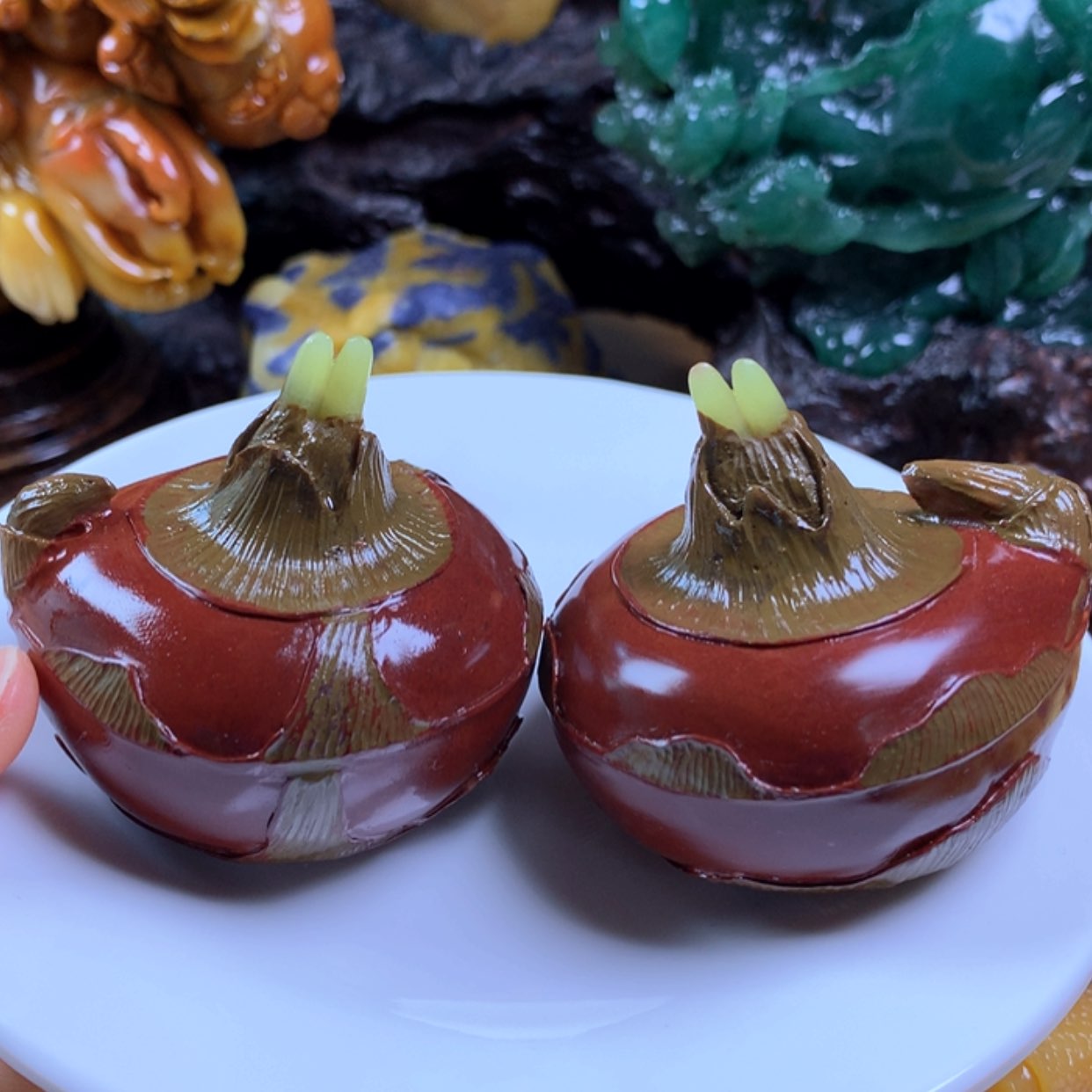 【闪购商品】寿山石相***缘寿山石纯手工雕刻