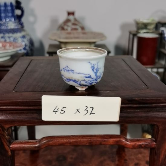 手工手绘釉盆大徳堂