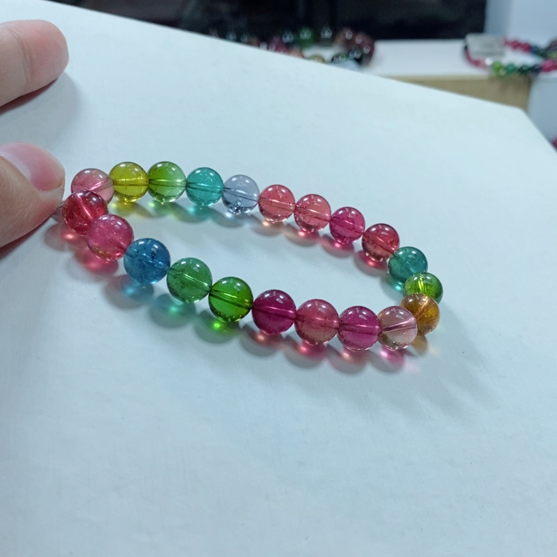 碧玺手链未镶嵌用****6碧玺